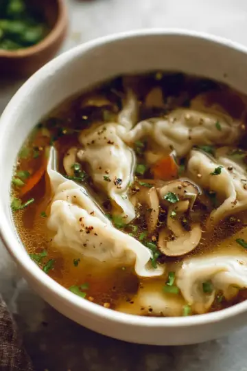 Embarrassingly Easy Potsticker Soup