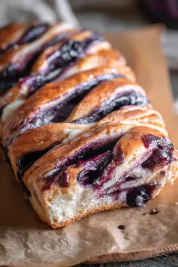 Blueberry Cream Cheese Babka