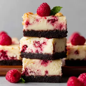 White Chocolate Raspberry Cheesecake Bars