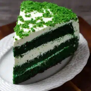 Green Velvet Cheesecake Cake