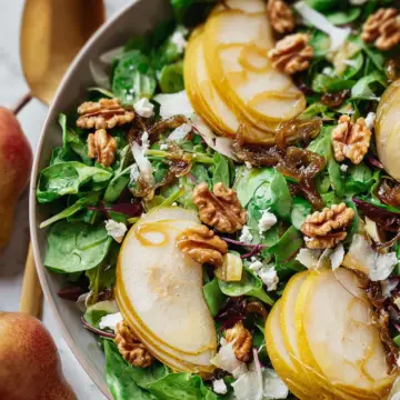Pear Salad with Balsamic and Walnuts