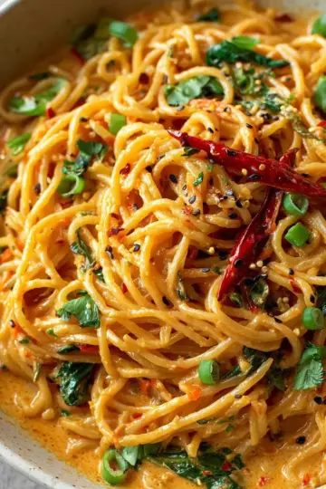 Thai Red Curry Noodles Recipe