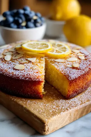 Honey Lemon Almond Flour Cake Recipe
