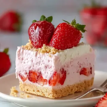 No-Bake Easy Frozen Strawberry Dessert for Refreshing Bliss