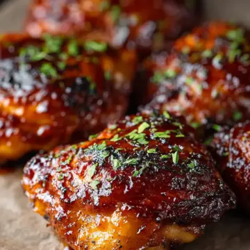 Slow Cooker BBQ Chicken Thighs