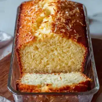Coconut Bread with Sweet Coconut Glaze and Toasted Coconut Recipe