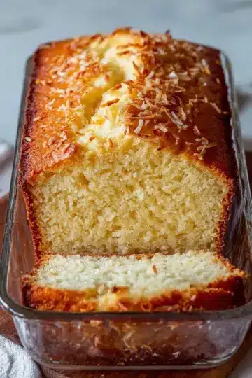 Coconut Bread with Sweet Coconut Glaze and Toasted Coconut Recipe