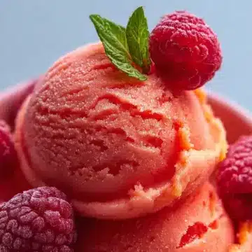 Raspberry-Peach Sorbet