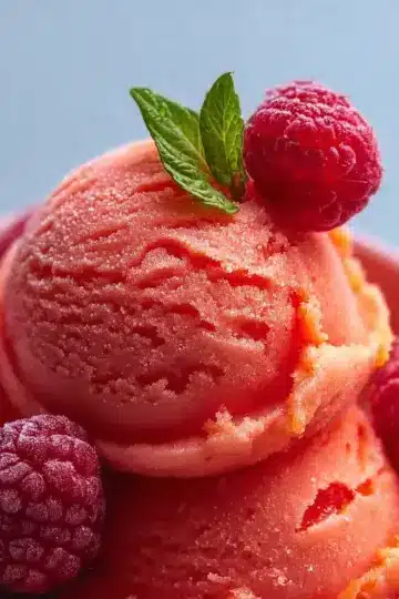 Raspberry-Peach Sorbet