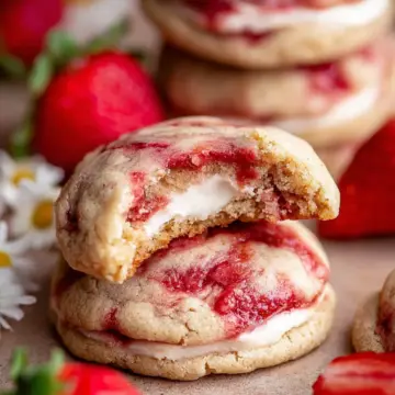 Strawberry Cheesecake Cookies