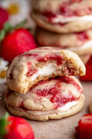 Strawberry Cheesecake Cookies