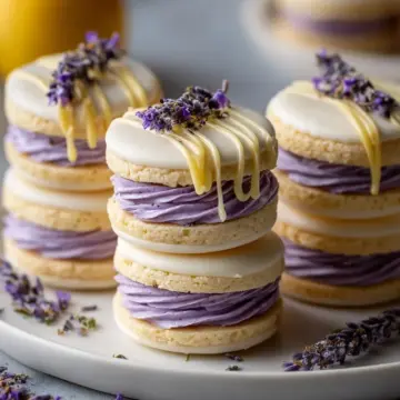 Lemon Lavender Sandwich Cookies Recipe