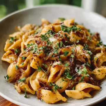 Vegan Caramelized Onion Pasta Recipe