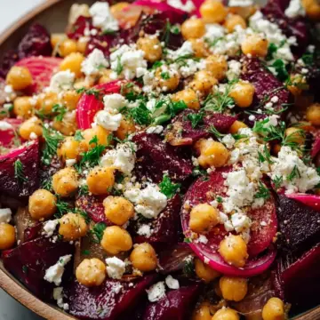 Chickpea, Beet, and Feta Salad Recipe