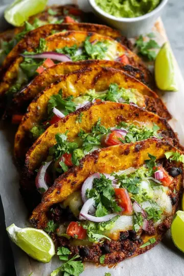 Crispy Sheet Pan Black Bean Tacos
