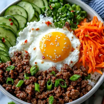 Quick & Easy Korean Ground Beef Bowl