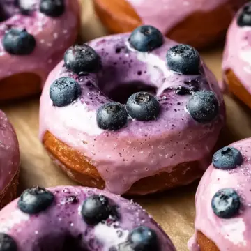Blueberry Cake Donuts