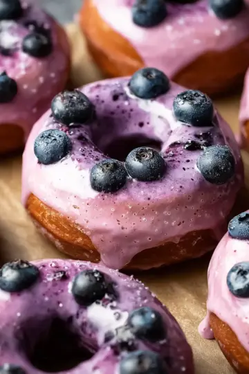 Blueberry Cake Donuts