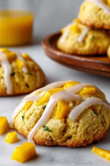 Mango Cookies with Creamy Mango Glaze Recipe