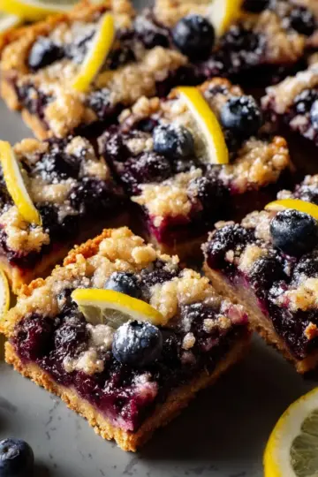 Gluten-Free Lemon Blueberry Bars