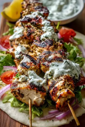 Easy Greek Chicken Souvlaki Recipe