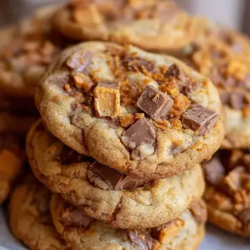 Peanut Butter Butterfinger Cookies