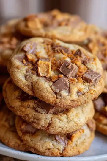 Peanut Butter Butterfinger Cookies