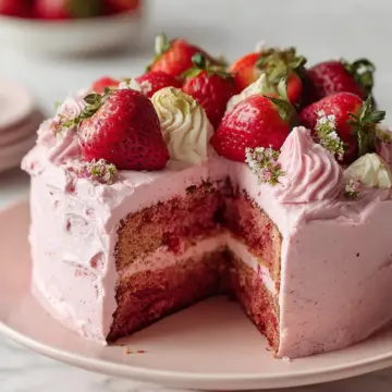 Small-batch Vegan Strawberry Cake Recipe