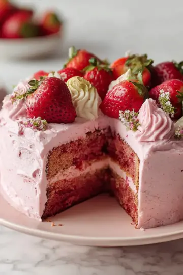 Small-batch Vegan Strawberry Cake Recipe