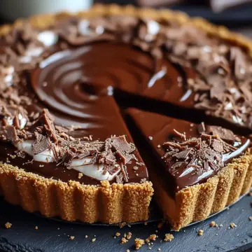 Decadent No-Bake Chocolate Biscoff Tart