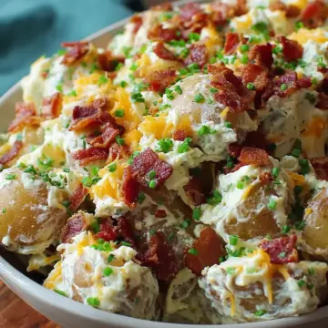 Bacon Loaded Potato Salad for a Crowd