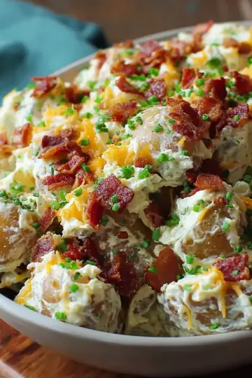 Bacon Loaded Potato Salad for a Crowd
