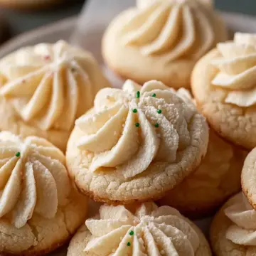 Whipped Shortbread Cookies