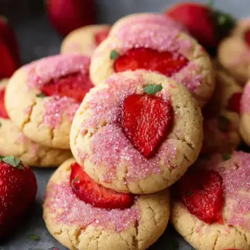 Irresistibly Soft Strawberry Sugar Cookies for Sweet Moments