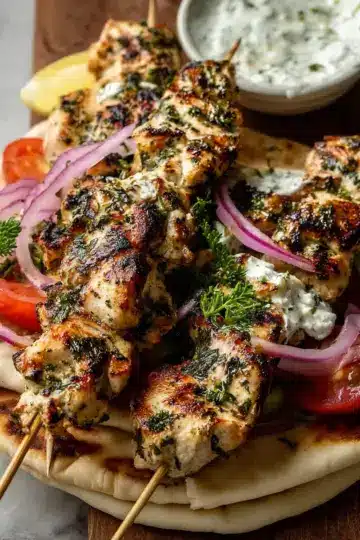 Easy Greek Chicken Souvlaki Recipe