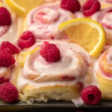 Lemon Raspberry Rolls