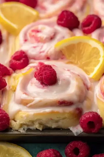 Lemon Raspberry Rolls