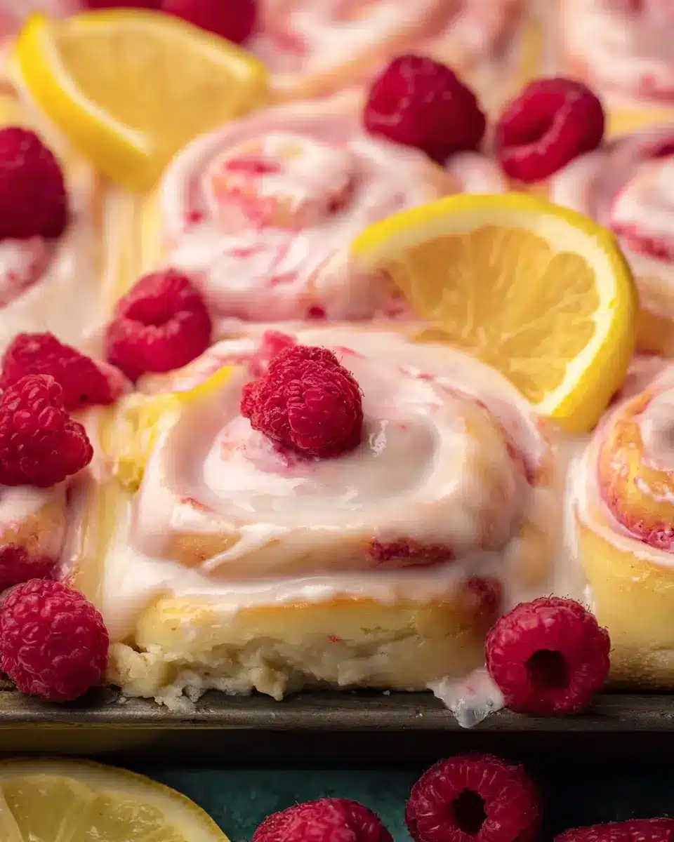 lemon raspberry rolls